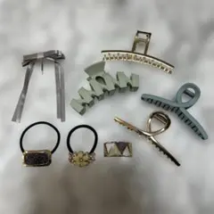 ヘアアクセサリー　8点セット