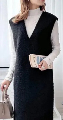 【classicalelf】ニットロングワンピース