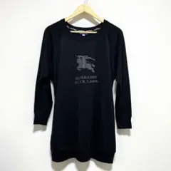 バーバリーブルーレーベル ウール混 ニット カットソー 38 黒