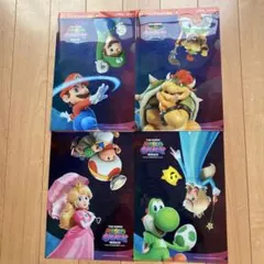 スーパーマリオブラザーズ映画 クリアファイル4枚セット
