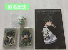 ヒロアカ　緑谷出久　パブミラー風アクリルステッカー　めじるしアクセサリー　他