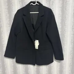 GU オーバーサイズテーラードジャケット ブラック