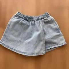 キッズ デニム キュロットスカート 130cm