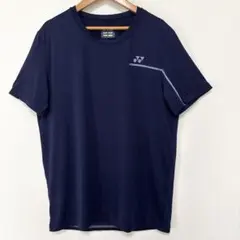 YONEX メンズ　ベリークール　トレーニング　半袖　シャツ 夏　ネイビー　M