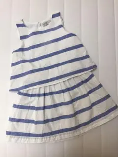値下げ☆キッズ 背中見えボーダーワンピース (ザラ) サイズ110