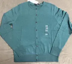 【新品】ユニクロ　エクストラファインメリノクルーネックカーディガン