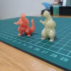 ゴジラ＆メカゴジラ ゴム人形 2体セット