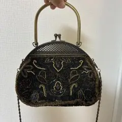 【値下げ】ビーズ刺繍のクラシックパーティーバッグ