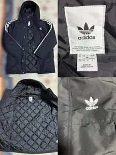adidas ジャケット フード付き Mサイズ 中綿