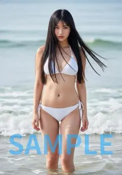 L1014　AI美女 A4ポスター コスプレ　水着　グラビア ランジェリー