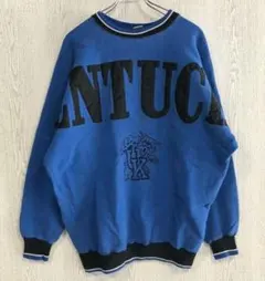 USA製　ヴィンテージ　スウェット　トレーナー　カレッジ　大学　青　XXL