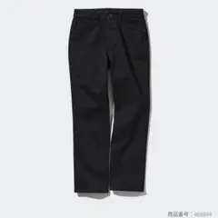 【UNIQLO】ストレッチスリムアンクルジーンズ ブラック WOMEN 25