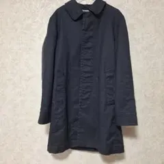 ABAHOUSE アバハウス ステンカラーコート ロングコート ネービー