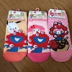 万博会場限定ミャクミャク サンリオ 靴下 3足セット