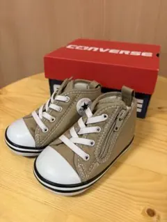 新品箱付き！未使用品CONVERSE ベージュ ジッパー付きスニーカー13cm