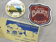 匿名配送　ステッカー　正規品　eddie L.l.bean oosakd jap