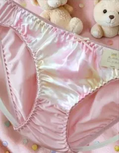☆タンス整理品 SANEIグラデーション光沢サテンパンティ♪L