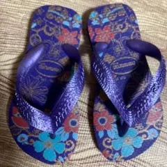 メルカリ最安値‼️havaianas 花柄サンダル