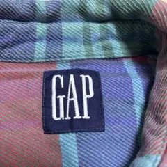 90s OLD GAP ヴィンテージ 刺繍紺タグ B/Dチェック ネルシャツ