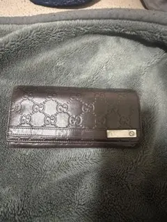 GUCCI GGパターン 長財布 ブラウン