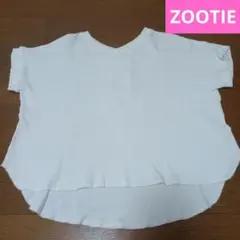 ZOOTIE ワッフルドルマンプルオーバー 半袖 白のサムネイル