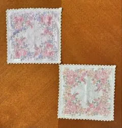 PIERRE BALMAIN ハンカチ 2枚セット 花柄 レースガーゼのサムネイル