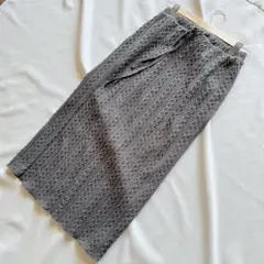 ダブルクローゼット　リブニットタイトスカート(F)ウエストゴム