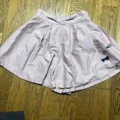ピンク ハーフパンツ リボン付き　130