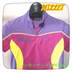 【未使用】MILLET ミレー 半袖トップス ハーフジップ Tシャツ ウェア