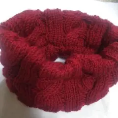 手編みのネックウォーマー