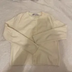 ZARA アイボリー 長袖カーディガン S