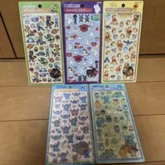 【正規品】ボンボンドロップシール　ディズニー　まとめ売り5種
