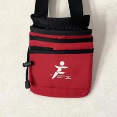 MIZUNO 福知山マラソン ショルダーバッグ レッド 2way カラビナ付きのサムネイル