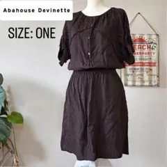 【Abahouse Devinette】ウエストゴム ワンピースのサムネイル