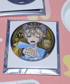 ツイステ　ラギー　オーロラメタル缶バッジ　ユニオン