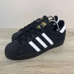 美品 adidas アディダス スーパースター ブラック 本革スエード23.5