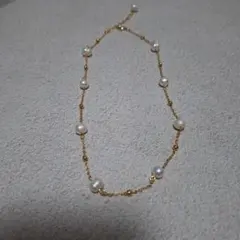 パール ゴールドメッキ ネックレス