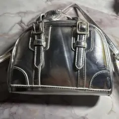 匿名配送GRL ショルダーバッグ シルバー