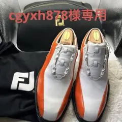 cgyxh878様専用フットジョイ ICON ゴルフシューズ ホワイトオレンジ