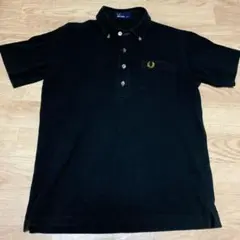 良品！FRED PERRY ボタンダウンポロシャツ　メンズM 日本製　黒