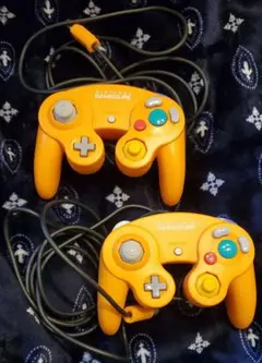 ジャンク品　ゲームキューブ コントローラー オレンジ 2個セット