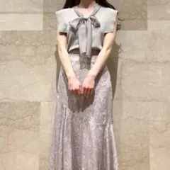 snidel ボウタイニットプルオーバー
