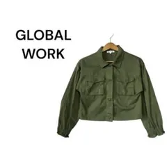 GLOBAL WORK キッズ ミリタリー ショート ジャケット サイズ M