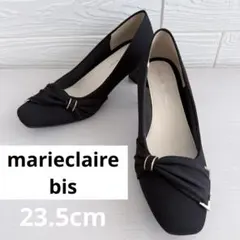 未使用❣️marieclaire bis／ターバンリボンパンプス 黒23.5cmのサムネイル