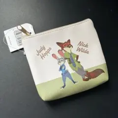 ディズニー　ズートピア　ジュディ　ニック　フェイクレザー　ポーチ