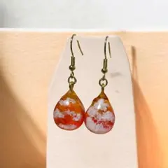 一点物！ 夕焼け雲 ピアス イヤリング 金属アレルギーコーティング対応済