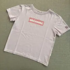 ミキハウス ボックスロゴTシャツ ピンク 150