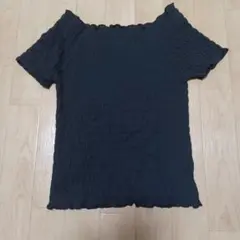 黒色オフショルダー 半袖 トップス M