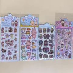 ラブブ3Dぷくぷくオーロラボンボンドロップシール