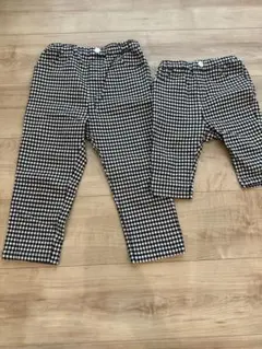 moujonjon チェック柄ボトムス 130cm
